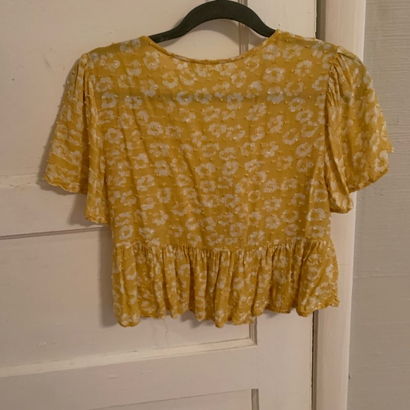 Altard State Yellow and White Blouse Small - Picture 5 of 5